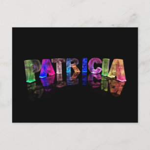 Namn Patricia i 3D Ljus (fotografi) Vykort