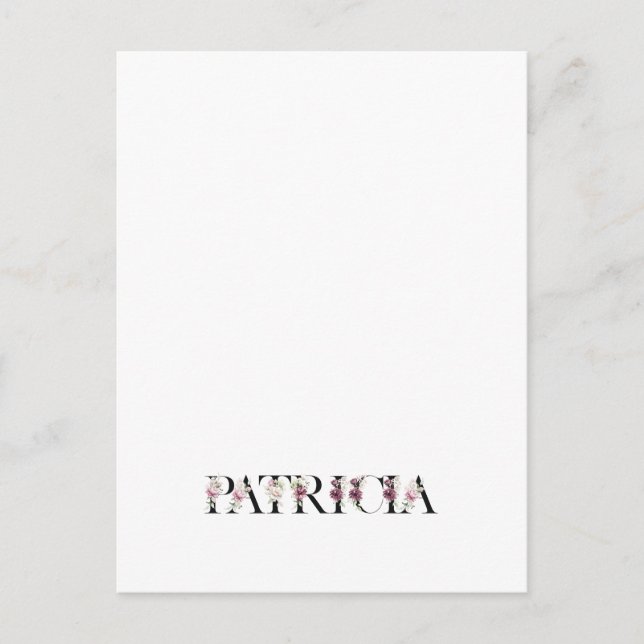 Namn Patricia Vykort (Framsida)