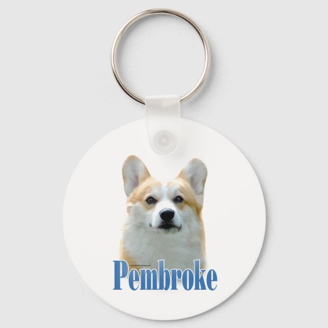 Namn Pembroke Welsh Corgi Nyckelring (Framsida)