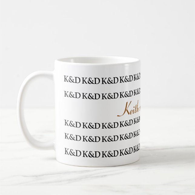 Namn personlig kaffemugg (Vänster)