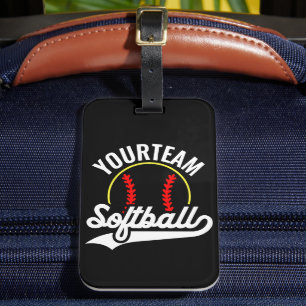 Namn Personlig League-spelaren i Softball-teamet Bagagebricka