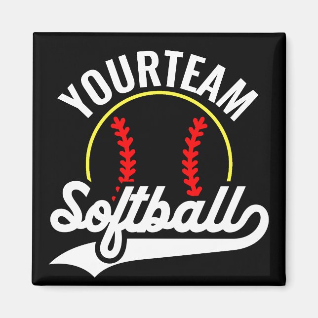 Namn Personlig League-spelaren i Softball-teamet Magnet (Framsidan)