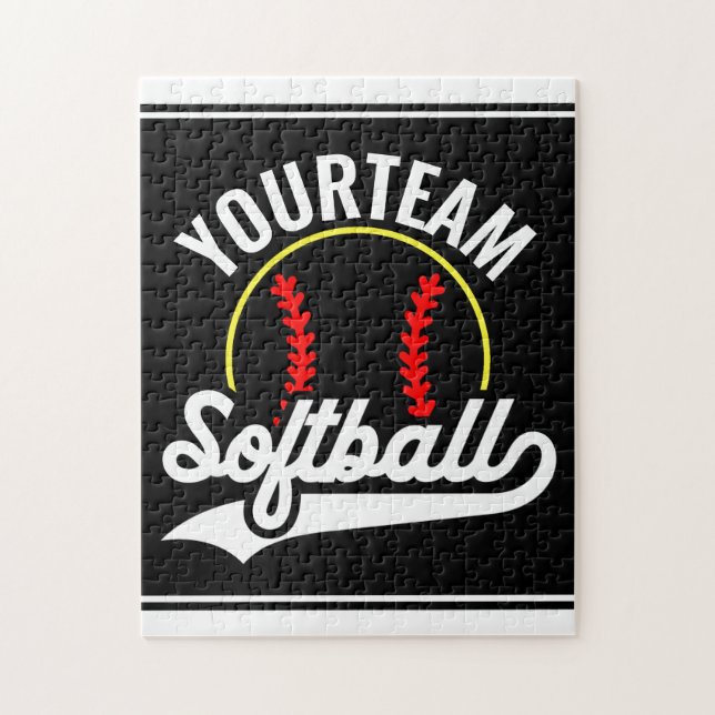 Namn Personlig League-spelaren i Softball-teamet Pussel (Vertikal)