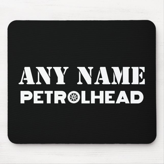 Namn Personlig Petrolhead Musmatta (Framsidan)