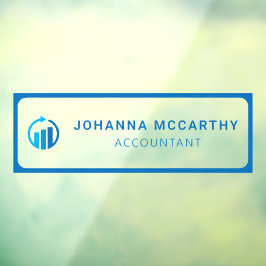 Namn Plate | Logotyp W för glasdörr