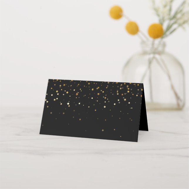 Namn-plats kort-Starry-natt Placeringskort (Framsida)