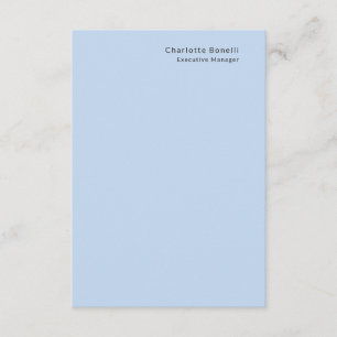 Namn Professionell Modern Minimalistisk Blå Tilläggskort