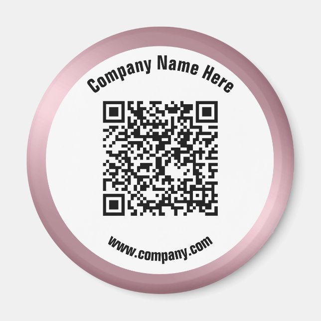 Namn QR-kod för främjande av affärsverksamhet i ro Magnet (Framsidan)