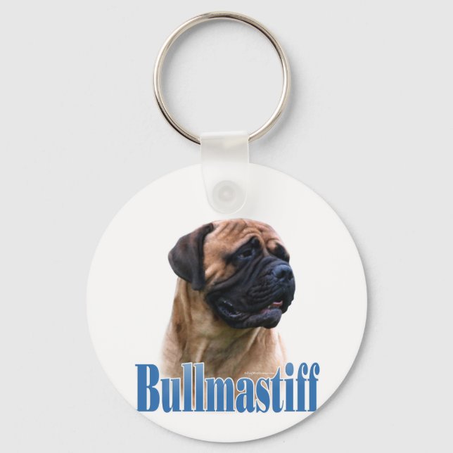 Namn Red Bullmastiff Nyckelring (Framsida)