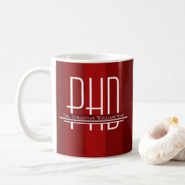Namn Red Student PhD Kaffemugg