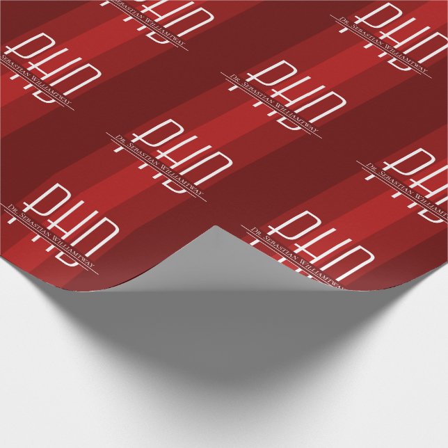 Namn Red Studenten PhD Presentpapper (Hörn)