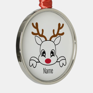 Namn Reindeer jul Ornament