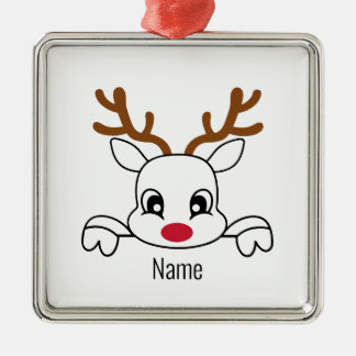 Namn Reindeer jul Ornament
