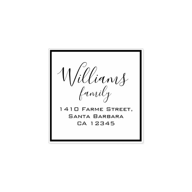 namn returadress stämpel (Tryck)