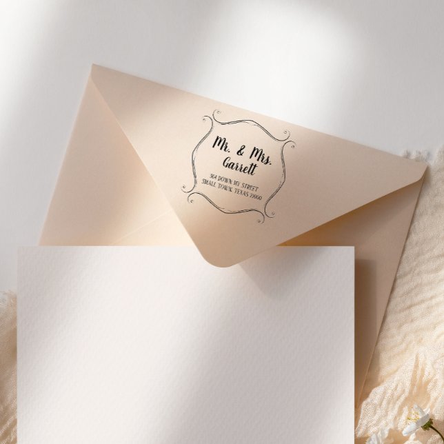 Namn-Returadressen för enkel Rulla Stämpel (Skapare uppladdad)