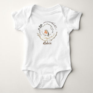 Namn Robin Sparrow Bird Birds baby Anpassningsbar T Shirt