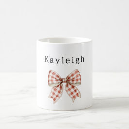 Namn Röd Kräm Båge Kaffemugg