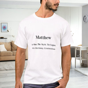 Namn roligt, födelsedagsmmyten t shirt