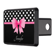 Namn Rosa Ribbon Black & White Polka dots