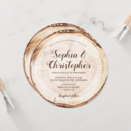 Namn Rustic Bröllop Inbjudningar