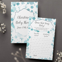 Namn Sång Baby, Confetti Pojke Shower Game