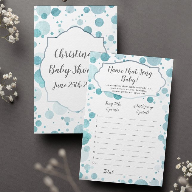 Namn Sång Baby, Confetti Pojke Shower Game (Skapare uppladdad)