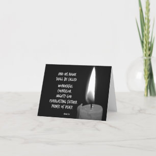Namn ska vara prins of Peace Bible Verse Helgkort