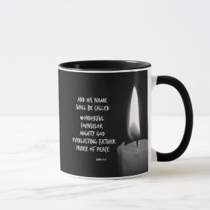 Namn ska vara prins of Peace Bible Verse Mugg