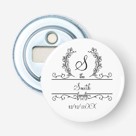 Namn-skriptLöv för Monogrammed Personlig-familjen Flasköppnare