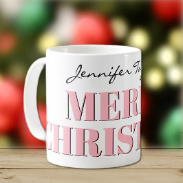 Namn, Snyggt Rosa God jul Classic Kaffemugg