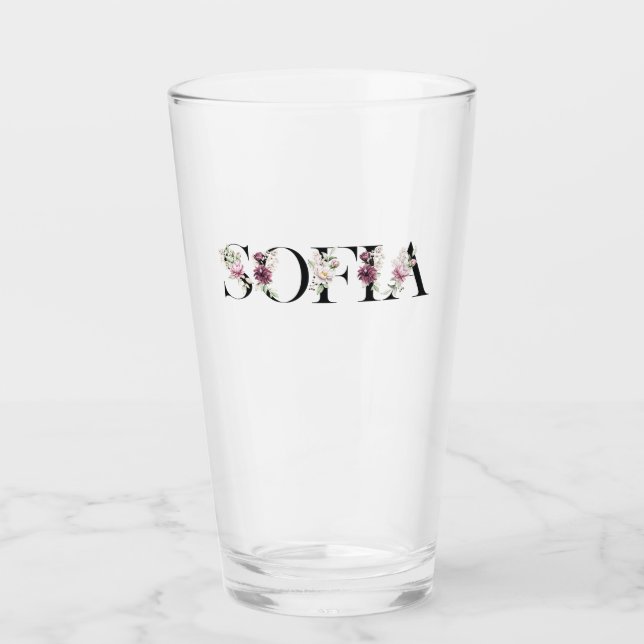 Namn Sofia. Glaskopp (Framsida)
