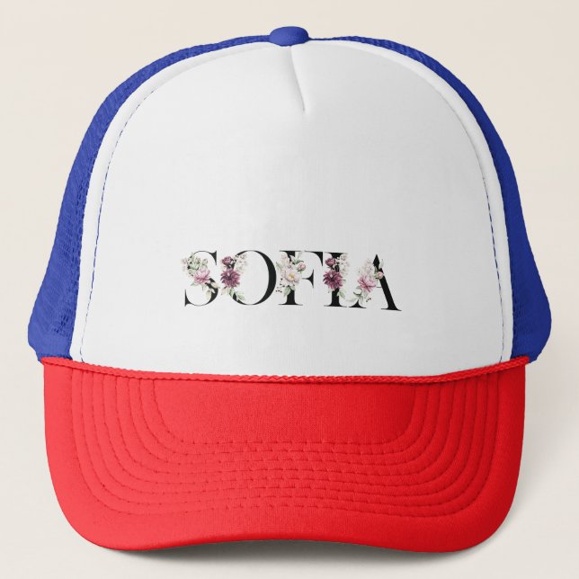 Namn Sofia.Mitt namn är Sofia. Keps (Framsida)
