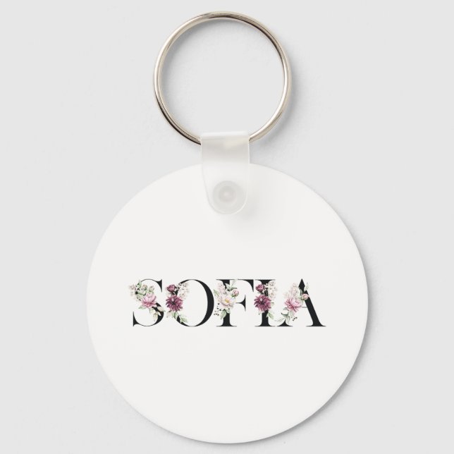 Namn Sofia. Nyckelring (Framsida)