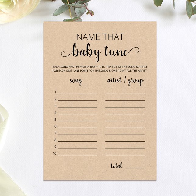 Namn som baby justerar babyvyns spelkort inbjudningar (Skapare uppladdad)