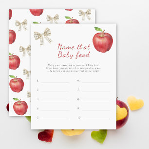 Namn som baby mat - Apple babydusch