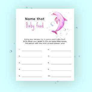 Namn som baby mat - nautiskt babyduschspel