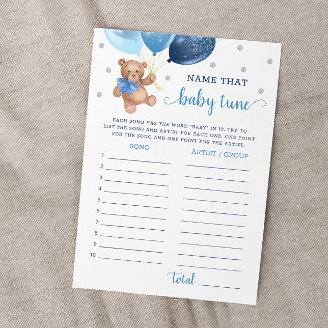 Namn som Baby Tune babykläder, Nalle Card Inbjudningar (Skapare uppladdad)