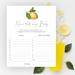 Namn som sång \ Lemon babyduschspel