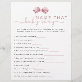Namn som spelar Baby Sång - Rosa Coquette Baby Sho Reklamblad