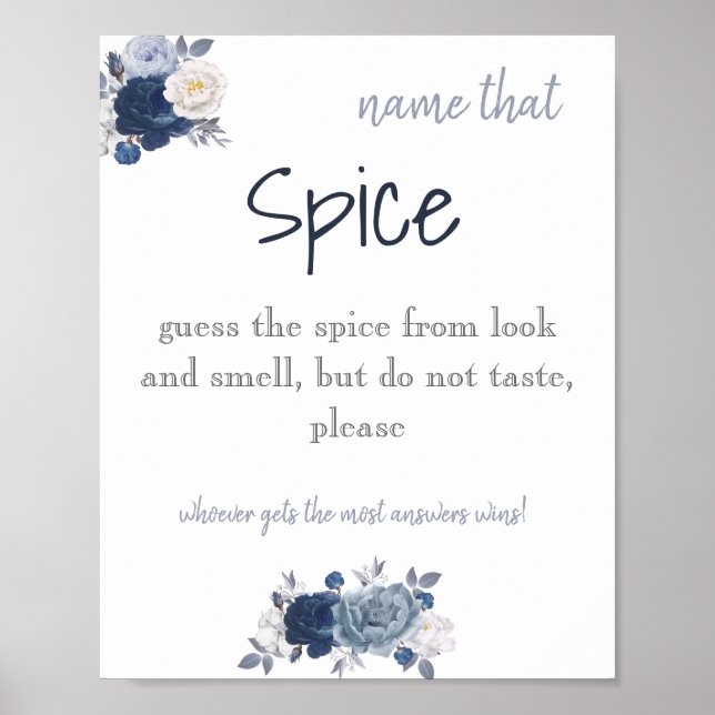 Namn som Spice Möhippa Game Poster (Framsidan)
