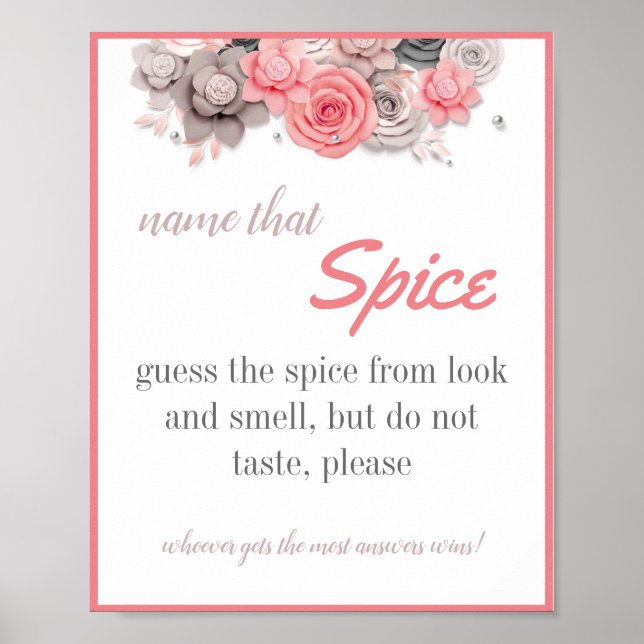 Namn som Spice Möhippa Game Poster (Framsidan)