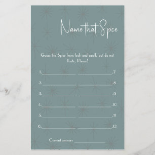 Namn som Spice - Shower Game Flyer