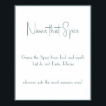 Namn som Spice - Shower Game Poster<br><div class="desc">Gör det till ditt eget genom att lägga till texten. Om du vill komma åt avancerad redigering av verktyg går du till "Anpassa", rulla ner och trycker på länken "klicka för att anpassa ytterligare". Om du vill ha mer matchande design klickar du på länken "Övriga produkter från den här samlingen"...</div>