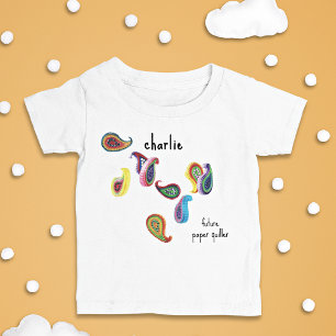 Namn, Söt Färgrik Framtid Papper Quiller T Shirt