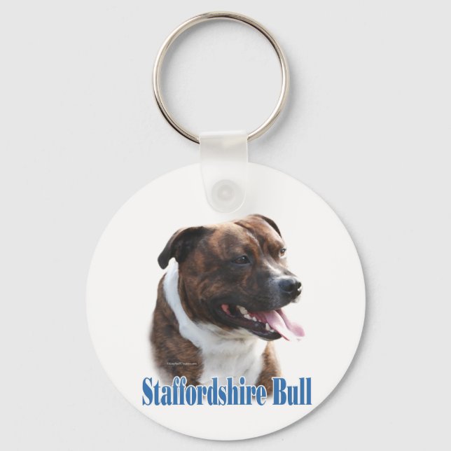 Namn Stbudsdshire Bull Terrier Nyckelring (Framsida)