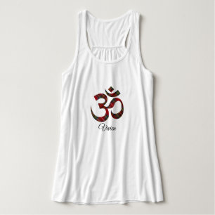 Namn, Stewart Tartan Om Bella+Canvas Yoga-Tanktope Linne Med Racerback