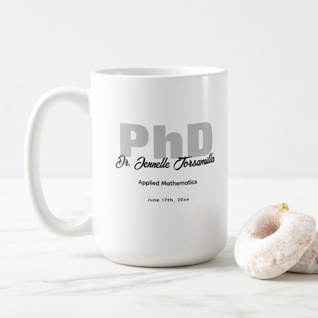 Namn Student Keepsaké PhD Kaffemugg (Med munk)
