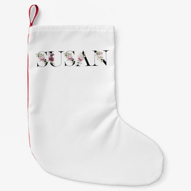 Namn Susan Liten Julstrumpa (Framsidan)