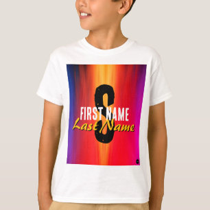 Namn T-Shirt w Initial, First & Last Name HAMbWG