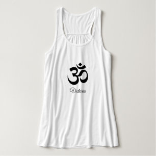 Namn, Tanktopet Black Om Symbol Bella+Canvas Yoga Linne Med Racerback